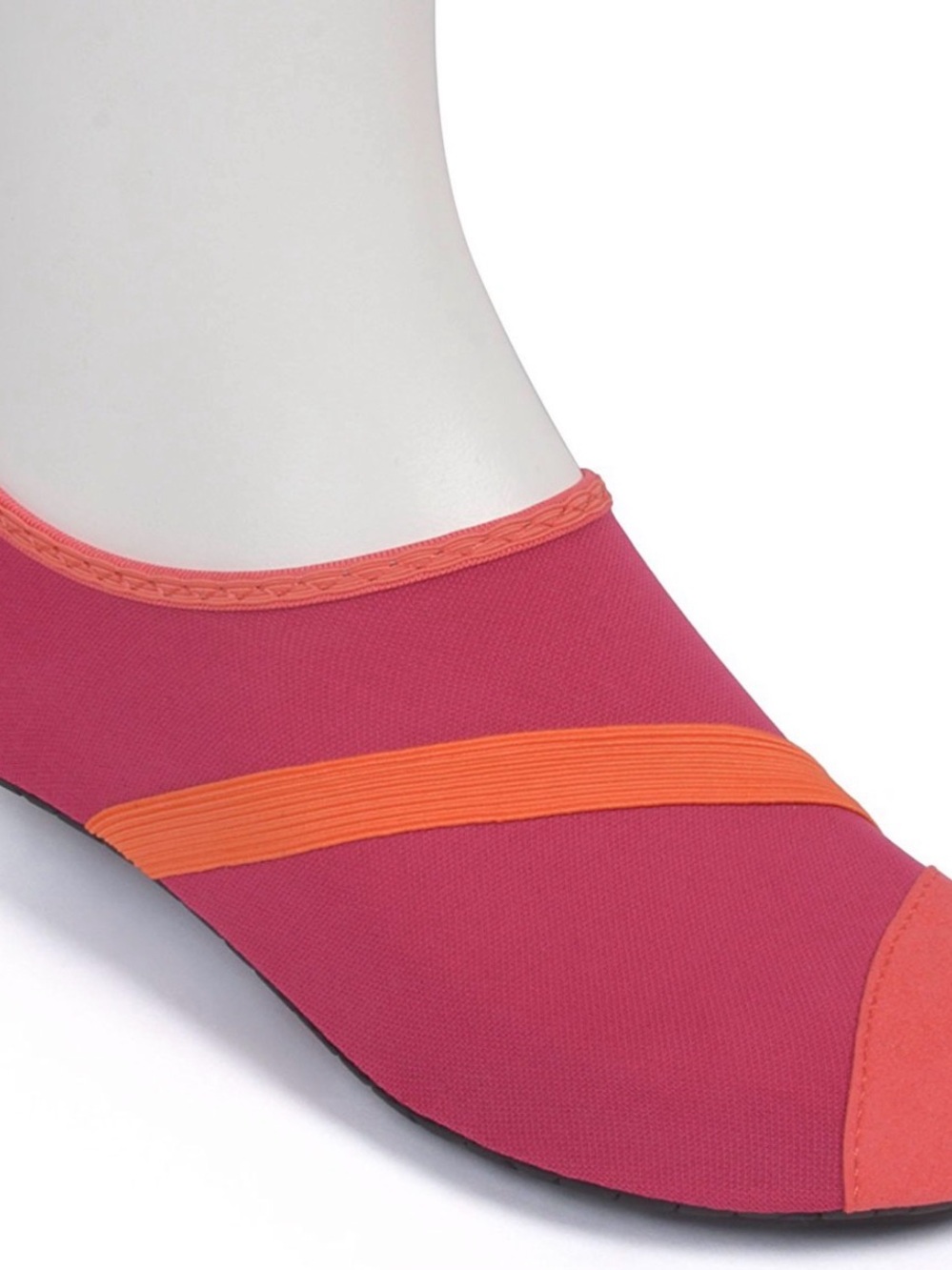 Women's Pink and Orange Slip-On Foot Cover